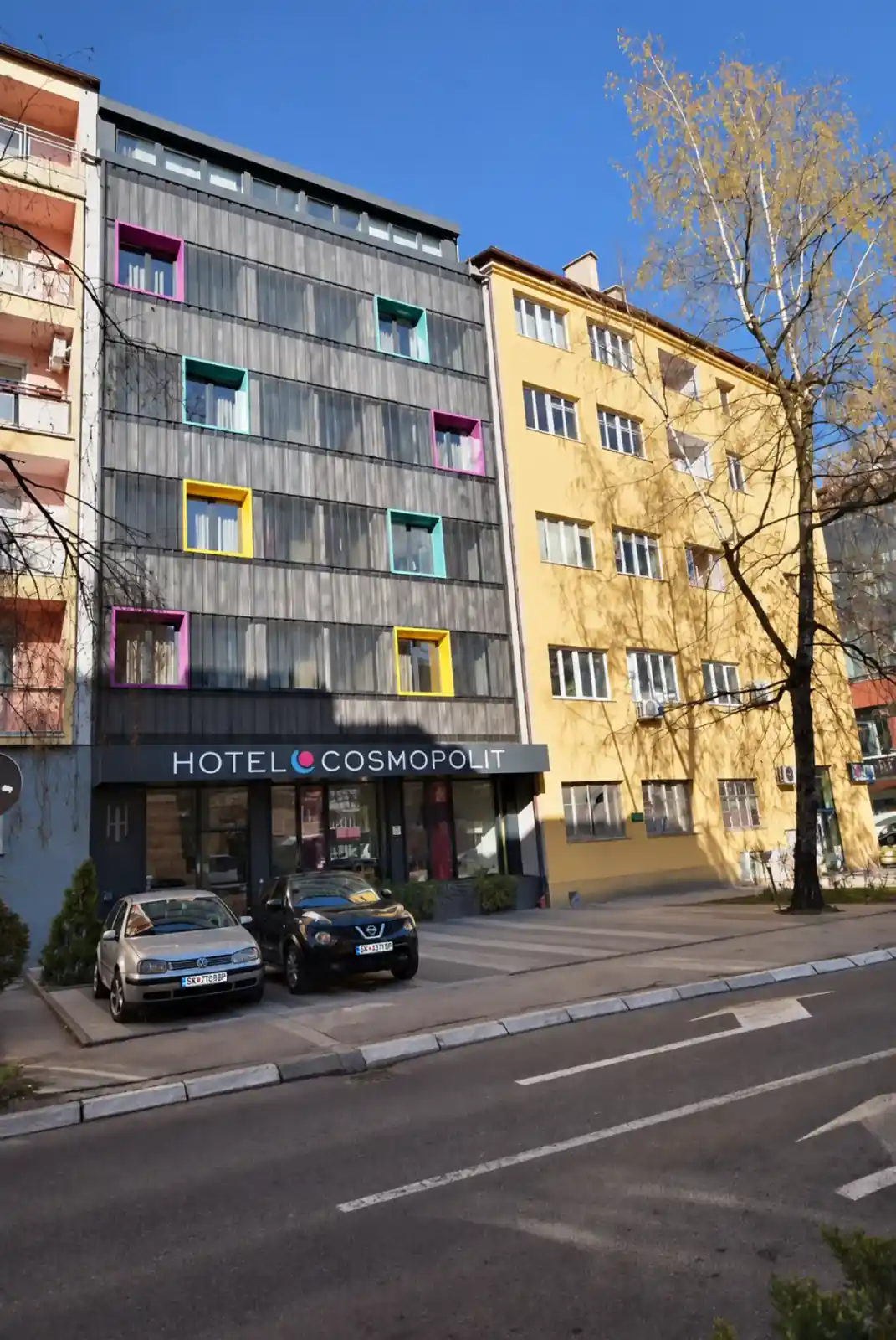 Radićeva Street outside Hotel Cosmopolit